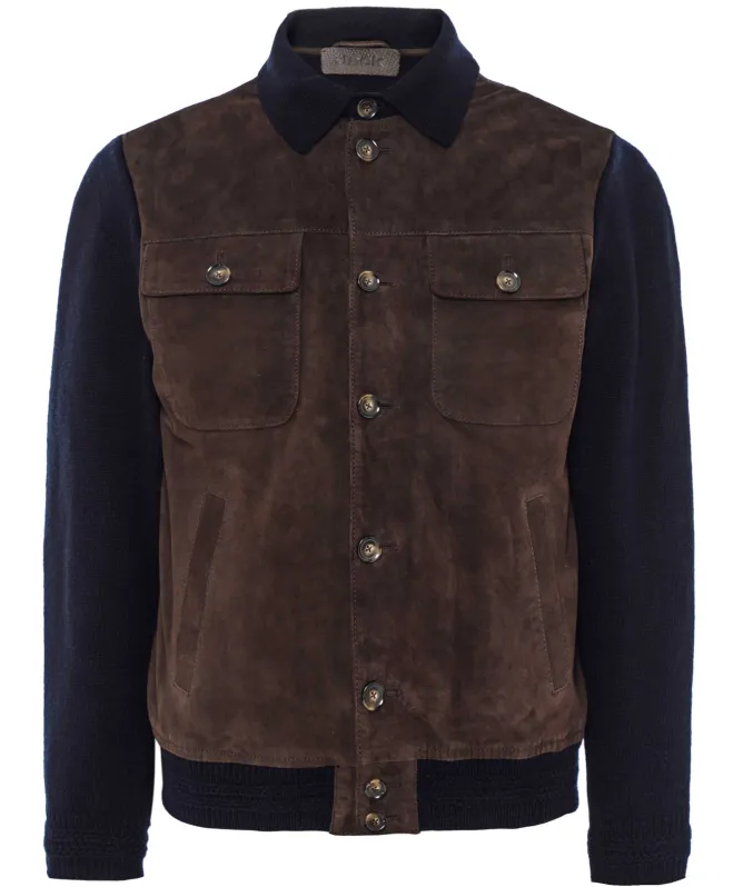 Jack Leathers Timesquare Suede Knit Jacket