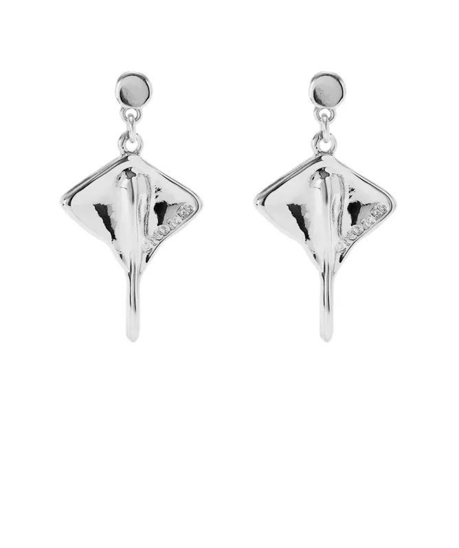 UNOde50 Majestuosa Manta Ray Drop Earrings