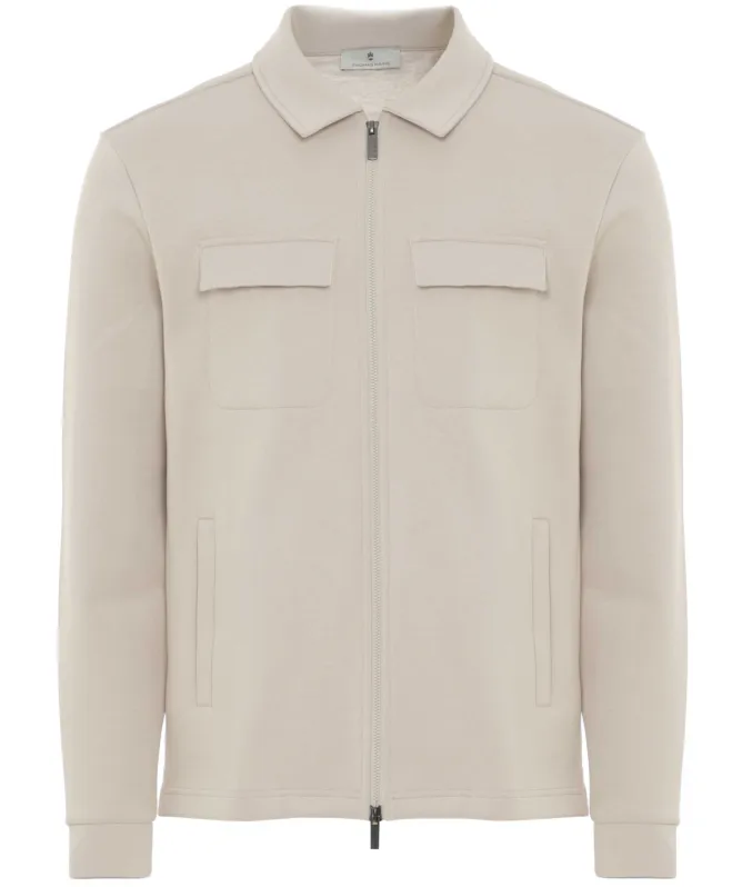 Thomas Maine Collared Full Zipper Sweatshirt