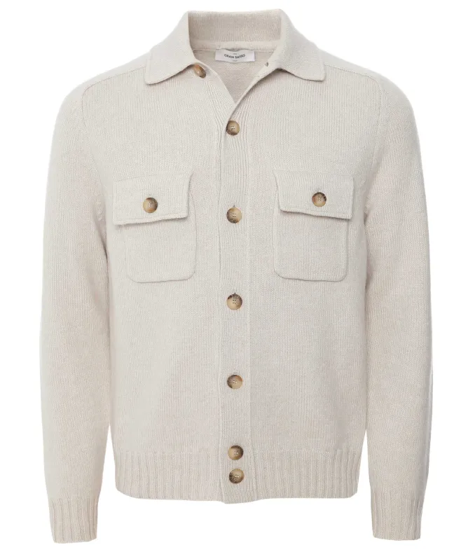 Gran Sasso Wool Pocket Cardigan
