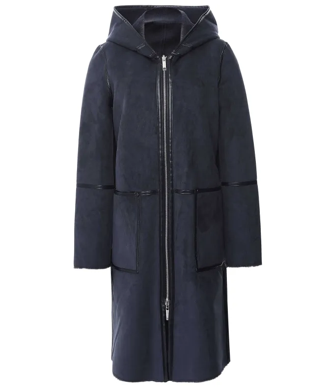 Rino and Pelle Ova Reversible Hooded Coat