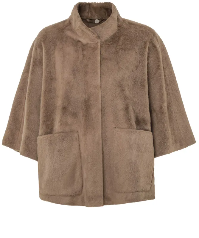 Rino and Pelle Dewi Faux Fur Cape