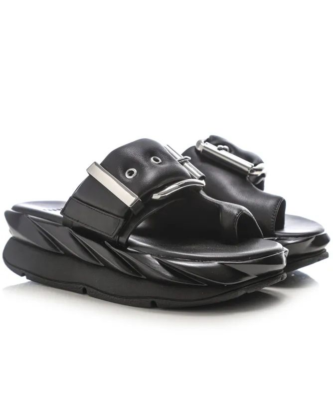 4CCCCEES Mellow Glow Pure Black Sandals