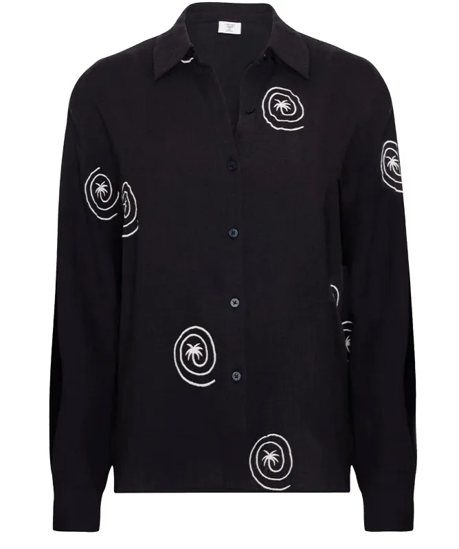 Chelsea Peers Embroidered Palm Loop Shirt