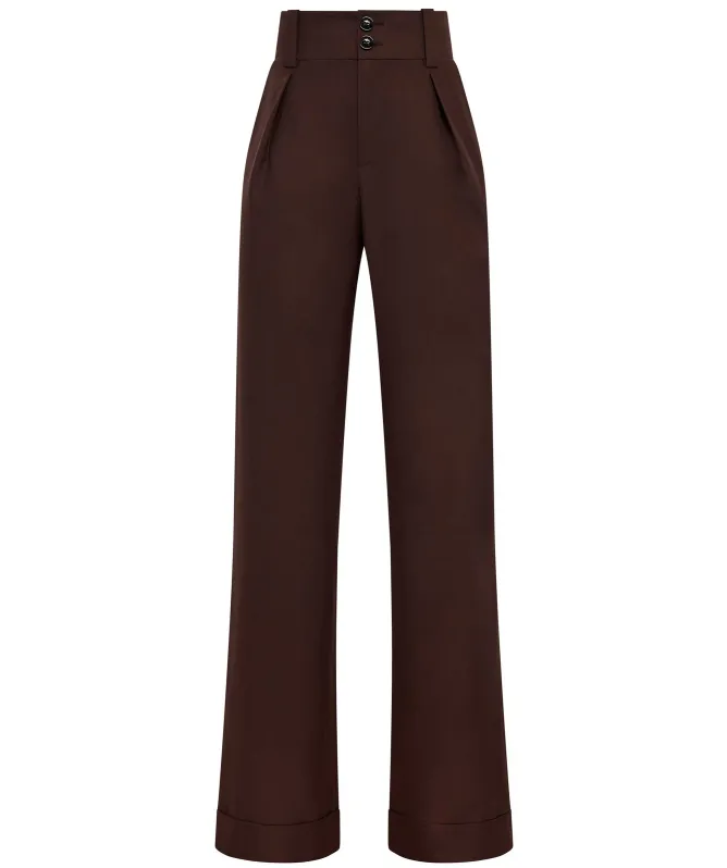 Holland Cooper High Waisted Wide Leg Pants