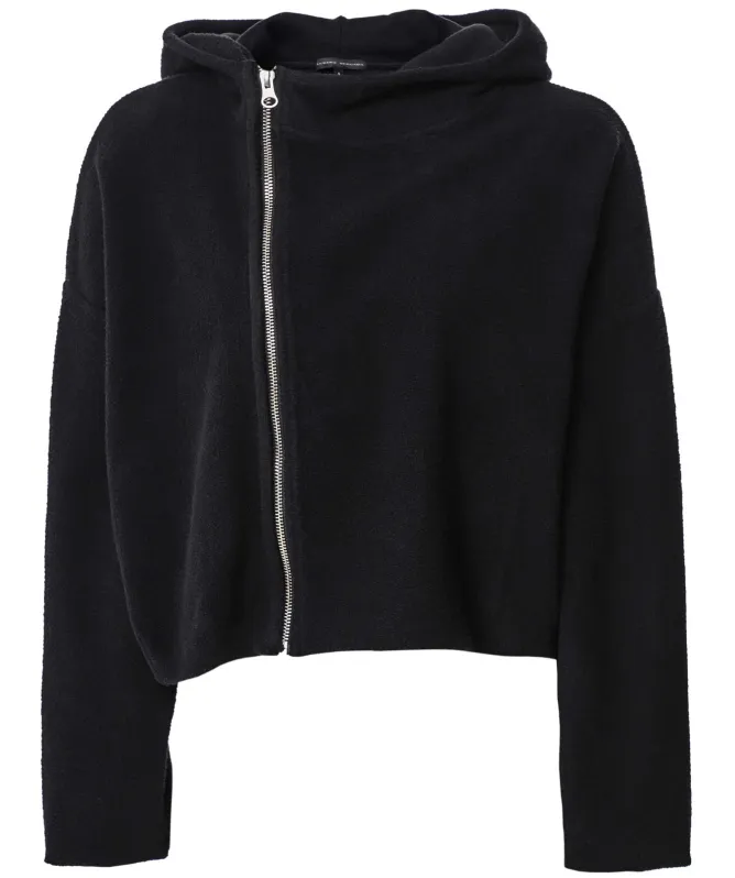 Lurdes Bergada Soft Cropped Zipper Hoodie