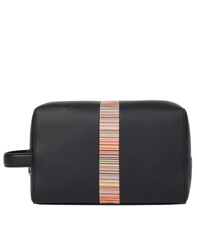 Paul Smith Signature Stripe Trim Wash Bag