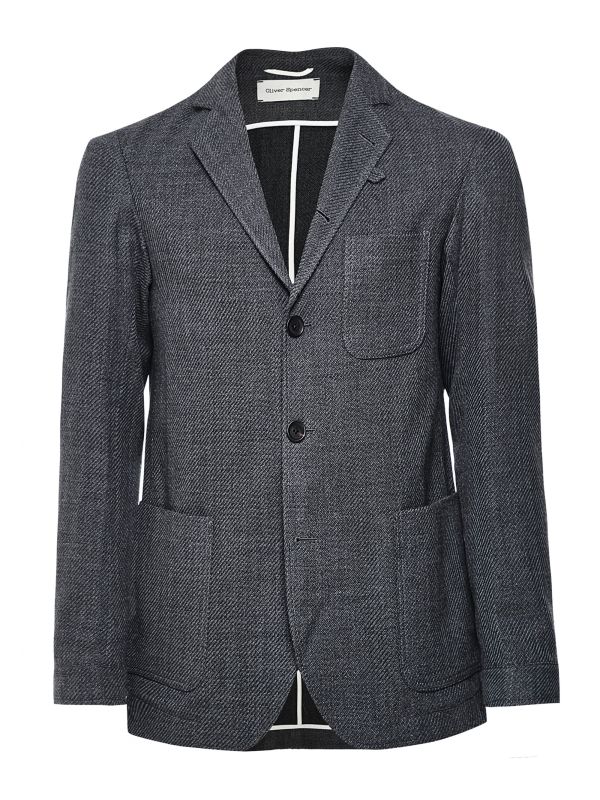 Oliver Spencer Virgin Wool Cotton Buttress Solms Jacket