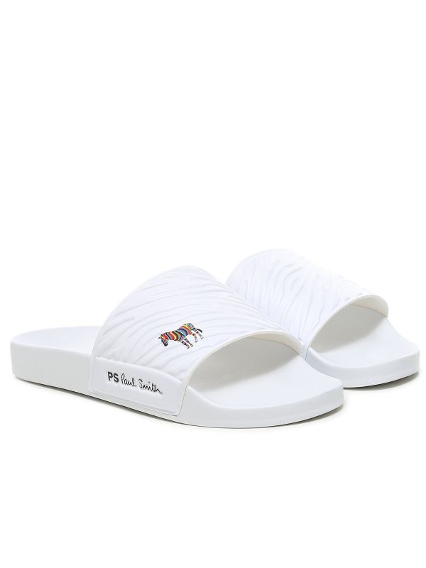 サンダル Paul Smith Slide Sandal Zebra Men's Black Zebra 'Zed' Slides