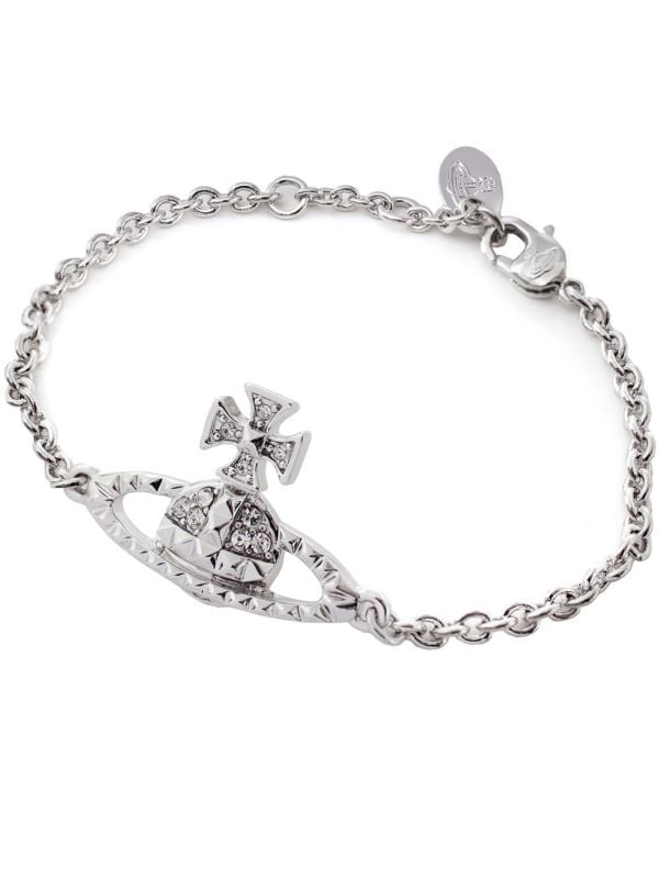 Mayfair Bas Relief Pendant Necklace in RHODIUM-CRYSTAL