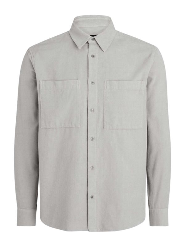 Belstaff Grey Corduroy Foundry Shirt Belstaff Grey Corduroy Foundry Shirt