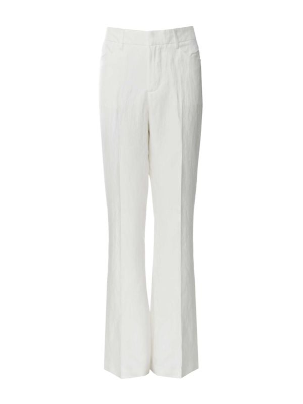 Zadig & Voltaire Linen Flared Pistol Trousers