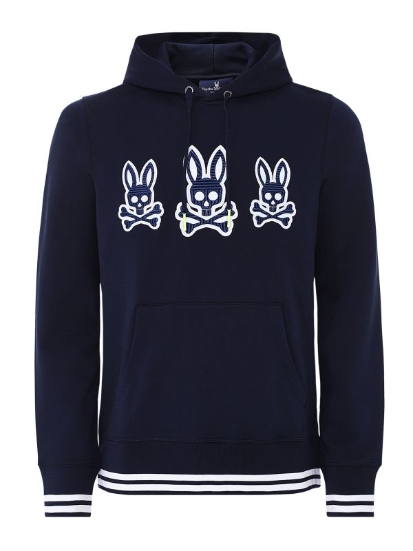 Psycho Bunny Navy Liam Hoodie | Jules B