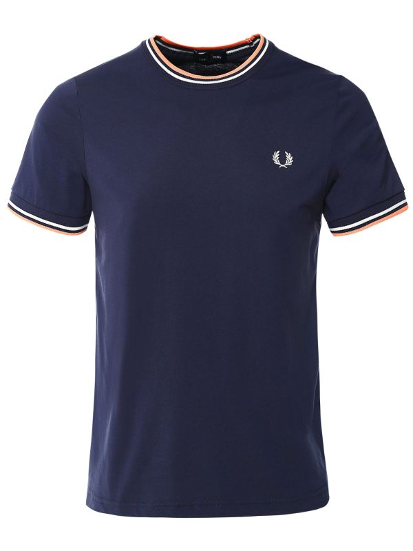 トップス FRED PERRY TWIN TIPPED T-SHIRT M1588 Y31 Fred Perry - twin tipped T-Shirt M1588 white 100, 49,99 €