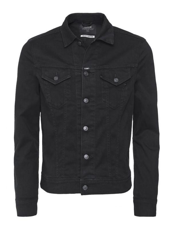 売却済REPLAY HYPERFLEX bio ジャケットエディション ブラック Replay Black Hyperflex Bio Denim Jacket | Jules B