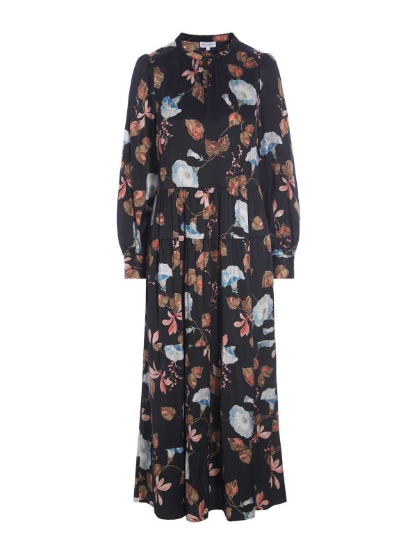 dea kudibal maxi dress Dea Kudibal Zaria Geo-Print Balloon-Sleeve Maxi Dress