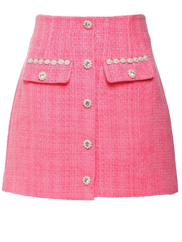 スカート SELF PORTRAIT Ivory Boucle Mini Skirt E0JHpdm31I2UxlvFYmDeIwnqHqKgZu