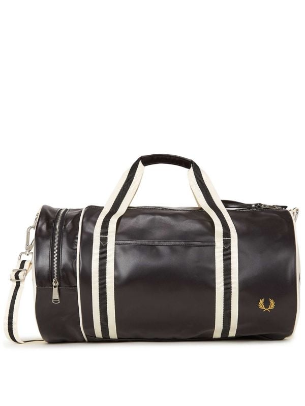 バッグ FRED PERRY CLASSIC BARREL BAG (BLACK) Fred Perry Classic Barrel Bag