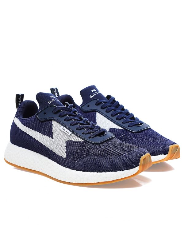 Paul Smith Navy Knitted Zeus Sneakers | Jules B