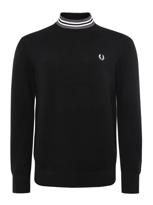 トップス FRED PERRY JACQUARD CREW NECK JUMPER S Amazon.co.jp: Fred Perry JACQUARD CREW NECK JUMPER Men's