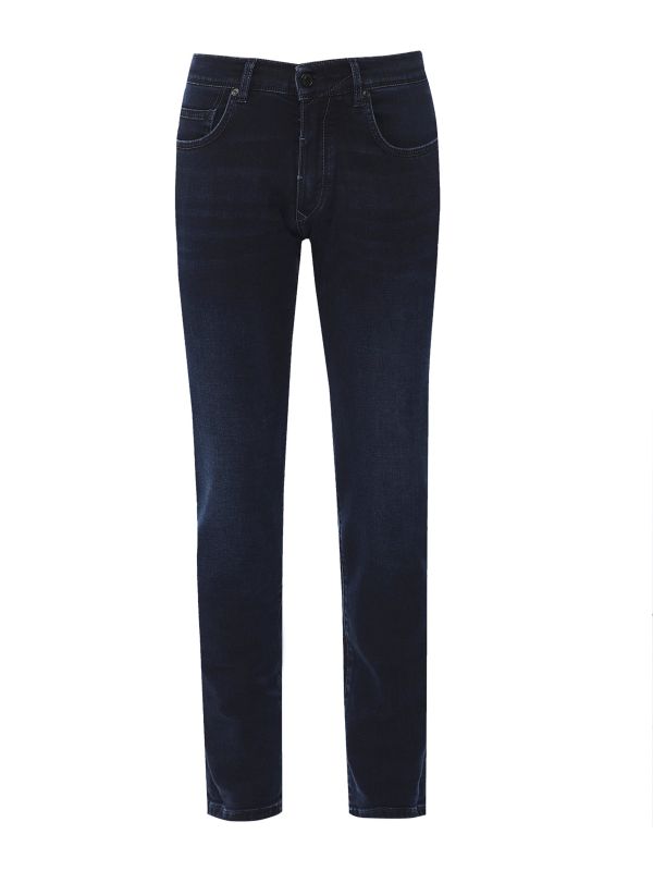 Baldessarini Dark Blue Rinse Wash Tapered Fit Jayden Jeans