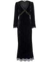 RIXO Alessi Velvet Midi Dress