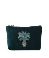 Elizabeth Scarlett  Celestial Eye ベルベット ポーチ Elizabeth Scarlett Celestial Eye Rich Blue Velvet Makeup Bag