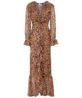 RIXO Gracye Ruffle Midi Dress