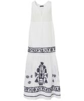 Greek Archaic Kori Crete Sleeveless Maxi Dress