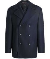 Paul Smith Navy Wool Cashmere Pea Coat | Jules B
