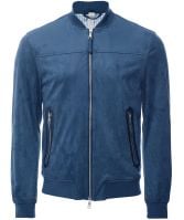 Seinse Faux Suede Bomber Jacket