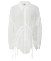Bize Ruched Gauze Shirt