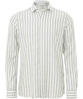 Thomas Maine Linen Cotton Striped Roma Shirt