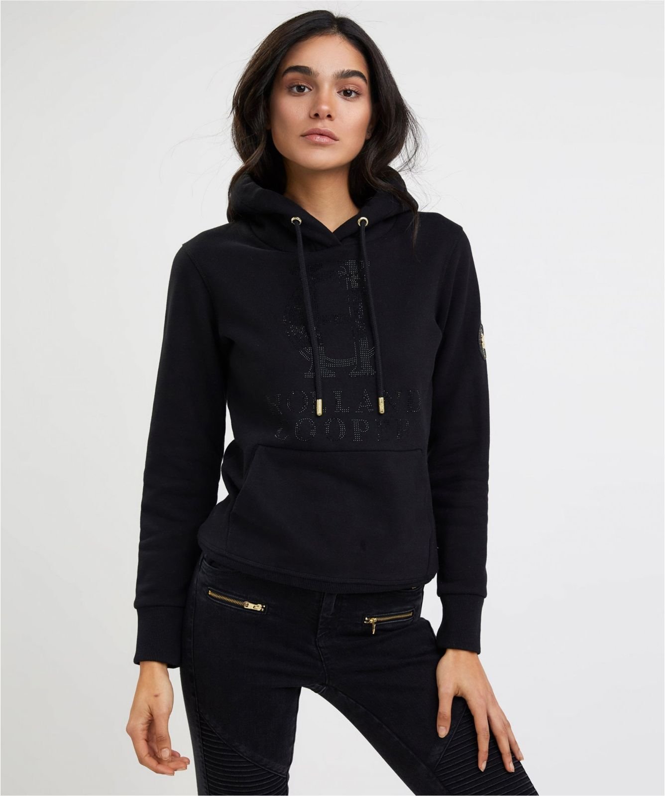 Holland Cooper Black Essential Hoodie | Jules B